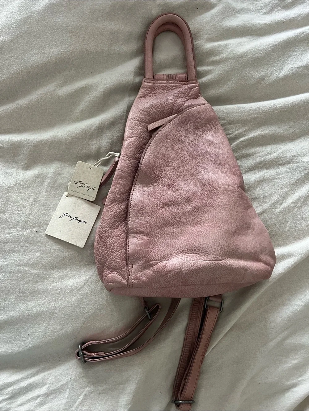 Free People SoHo Convertible Sling Bag NWT RT $128 Winter Coral